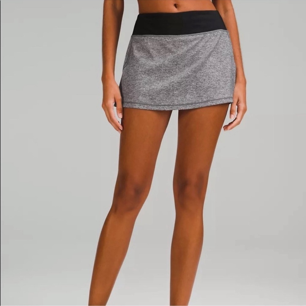 Lululemon Athletica Black and Gray Athletic Shorts
